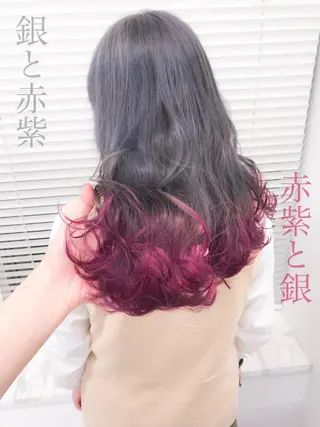 ロング カラー ヘアアレンジ TONE所属・透明感カラー/ 韓国ヘア/縮毛矯正のヘアスタイル