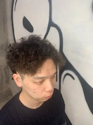 パーマ メンズ ⚡️メンズパーマ特化 mens支持◎/忠地のヘアスタイル