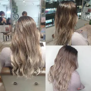 ロング カラー E Komo hair所属・Wow❕E Komo hair 永井一輝のヘアスタイル