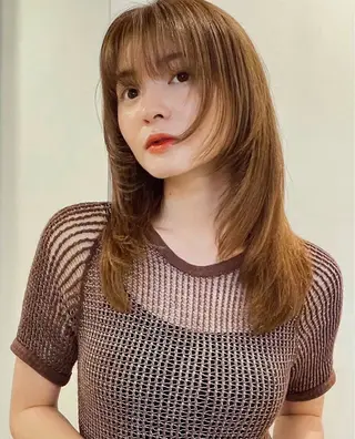 ロング knot by belle所属・明津 桜空のヘアスタイル
