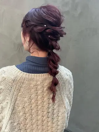 セミロング カラー 高橋 りかのヘアスタイル