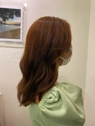 ミディアム カラー les baladins du miroir所属・🍃YURI 🍃のヘアスタイル