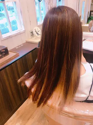ロング カラー Amour 二子玉川所属・伊藤 みきのヘアスタイル