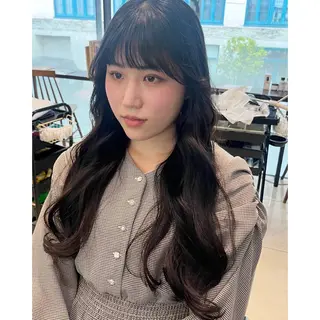 ロング タンバルモリパーマ 礒井メンキのヘアスタイル