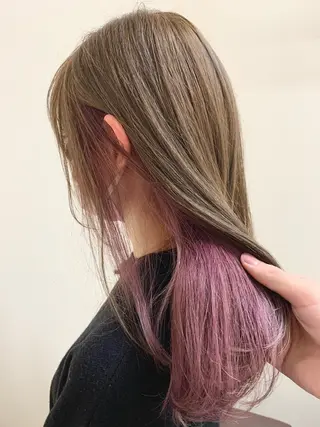 カラー やりすぎないパーマ ニュアンスパーマのヘアスタイル
