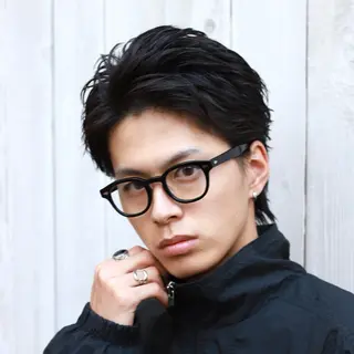 ショート パーマ メンズ スパイキーショート 大人パーマ 丸山のヘアスタイル