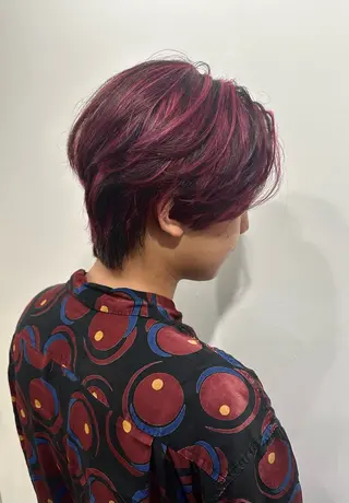 ショート カラー ヘアアレンジ メンズ SALOWIN京都河原町Suite店所属・外国人風レイヤー/ ハイトーンSHUのヘアスタイル