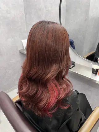 セミロング カラー newi 天王寺 🪐airiのヘアスタイル