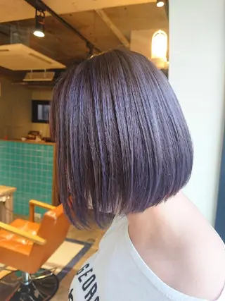 ミディアム alushe 岡 陽子のヘアスタイル