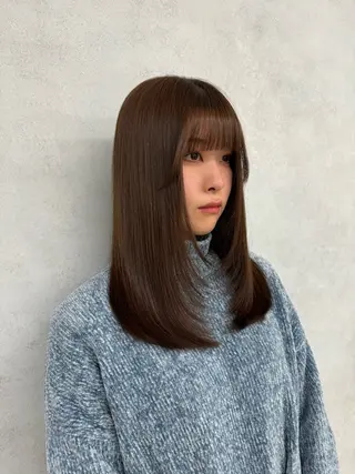 セミロング AOl所属・🫧艶髪🪽 Karinのヘアスタイル