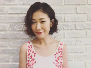 ミディアム カラー パーマ ヘアアレンジ la fith所属・rico_by ヘアとアイブロウのヘアスタイル