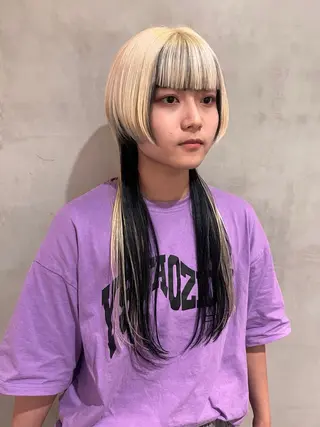 ロング カラー オタク特化🎀 顔まわり🎀ゆうなのヘアスタイル