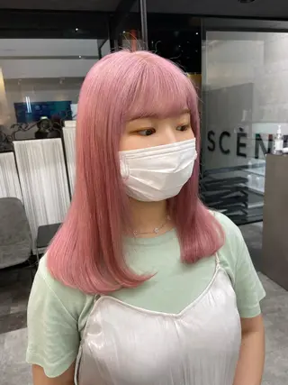 セミロング 淺谷 美紀のヘアスタイル