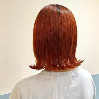 ミディアム カラー アオイ🩵暖色 /まろやかカラーのヘアスタイル