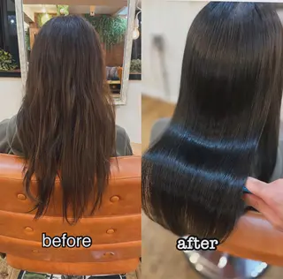 ロング ⚪️髪質改善 縮毛 店長 コウ⚪️のヘアスタイル