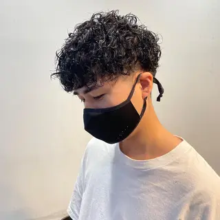 ショート メンズ AMI ウルフパーマ/メンズのヘアスタイル