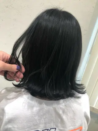 ミディアム カラー 韓国風デザイン 💐MIZUKI💐のヘアスタイル