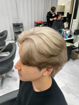 カラー メンズ 🐥くまがい💛 ダブルカラー／パーマのヘアスタイル