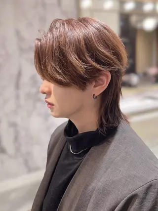ミディアム パーマ メンズ AMAND’OR所属・齊藤 安弘のヘアスタイル
