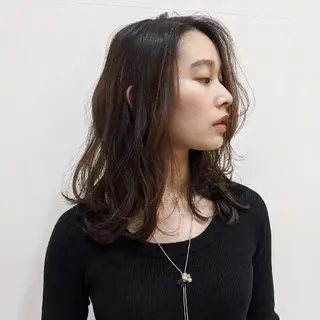 セミロング Flan Hair&Spa（フランヘアーアンドスパ）所属・矢部 江里奈のヘアスタイル
