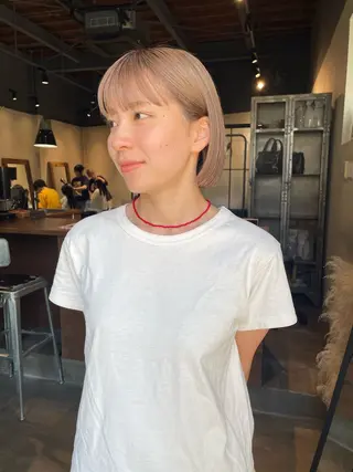 ショート カラー ハナ🌼 ボブ/パーマのヘアスタイル