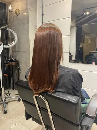 ロング イージーパーマ募集 平口はのんのヘアスタイル