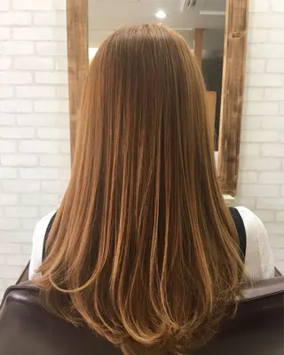 セミロング 若山 敦のヘアスタイル
