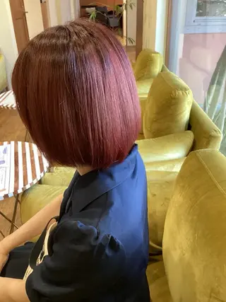 ショート カラー 栞南🌼/艶カラー/ 髪質改善/ナチュラルのヘアスタイル