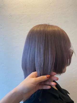 ミディアム カラー 希優🌺ソムリエ /ブリーチ/カットのヘアスタイル