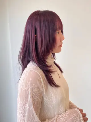 ロング 平間 稔希のヘアスタイル