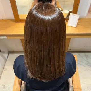 ミディアム misaki アシスタント🎀のヘアスタイル