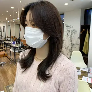 ミディアム 【韓国風くびれヘア】 joule小木曽輝のヘアスタイル