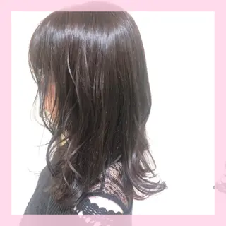 ミディアム カラー plum.所属・🍒前川 🍒のヘアスタイル