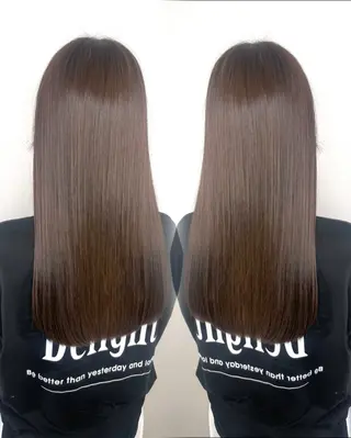 ロング カラー 🫧ショート・レイヤ ー・縮毛矯正🫧のヘアスタイル