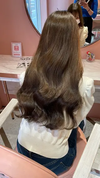 ロング カラー 艶ハイトーン👑♡ NATSUKIのヘアスタイル