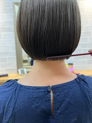 ショート カラー パーマ Riposo.所属・✨艶髪✨ 奈須晴香のヘアスタイル