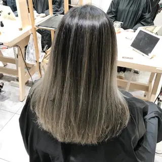 セミロング カラー LUSTRE クロサワのヘアスタイル