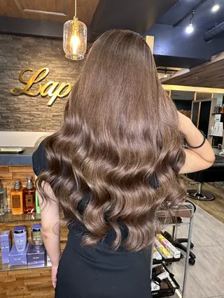 ロング 横浜Lapisあゆみ 艶髪/シールエクステのヘアスタイル