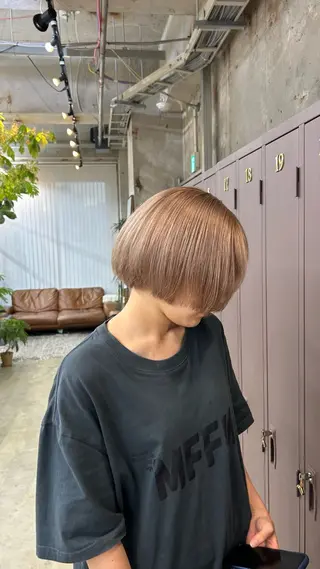 ショート カラー 日韓レイヤー🇰🇷 艶カラー/ナカネのヘアスタイル