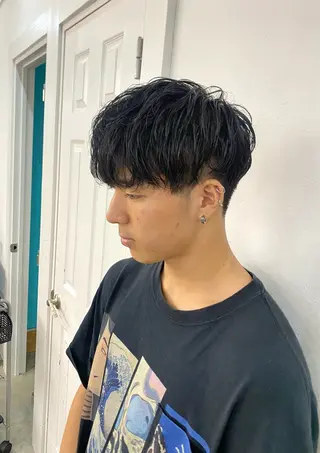 ミディアム メンズ 🤎カット/ブリーチ /縮毛矯正/大宮🤎のヘアスタイル