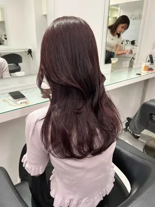 カラー ブリーチなし透明感 💗RYOTAのヘアスタイル