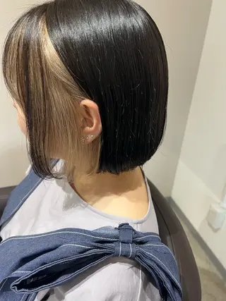 ミディアム カラー miri.. 久留米のヘアスタイル