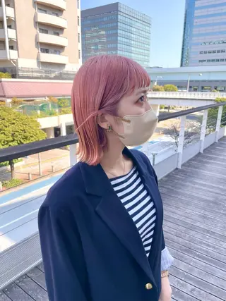 ミディアム F.所属・miku 🍑髪質改善サロンのヘアスタイル