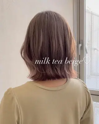 セミロング カラー nakahara madokaのヘアスタイル