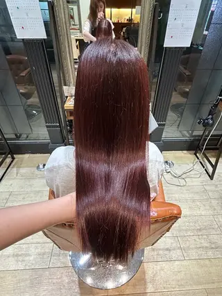 ロング カラー 松尾 遥花のヘアスタイル