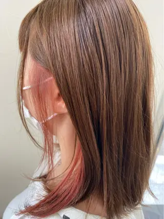 ミディアム カラー 神戸 蒼司のヘアスタイル