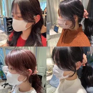 ミディアム カラー 韓国ヘア特化型美容師 カワノマイ🇰🇷のヘアスタイル