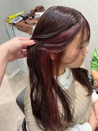 セミロング カラー TELA HAIR所属・長谷川 千尋のヘアスタイル
