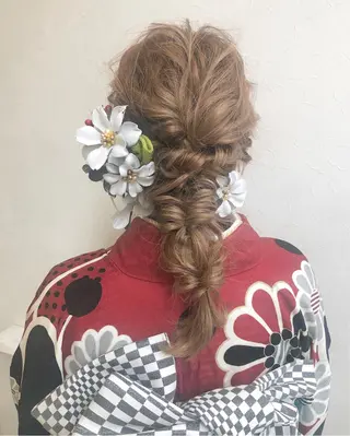 ロング ヘアアレンジ nakahara madokaのヘアスタイル
