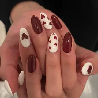 ネイル unwind ┊︎冬っぽネイル🧸のネイルデザイン